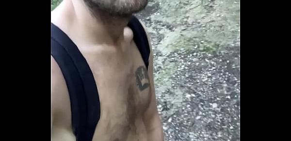  naked hike with dildo